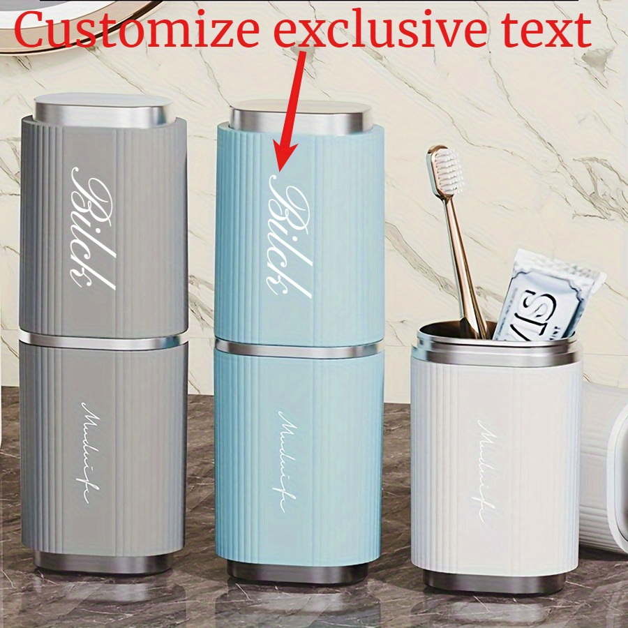 Personalized Name Box - Caixa de armazenamento de escova de