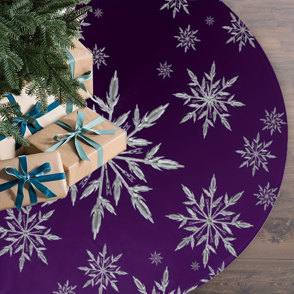 Family Tree Print - Vikama profundo roxo floco de neve