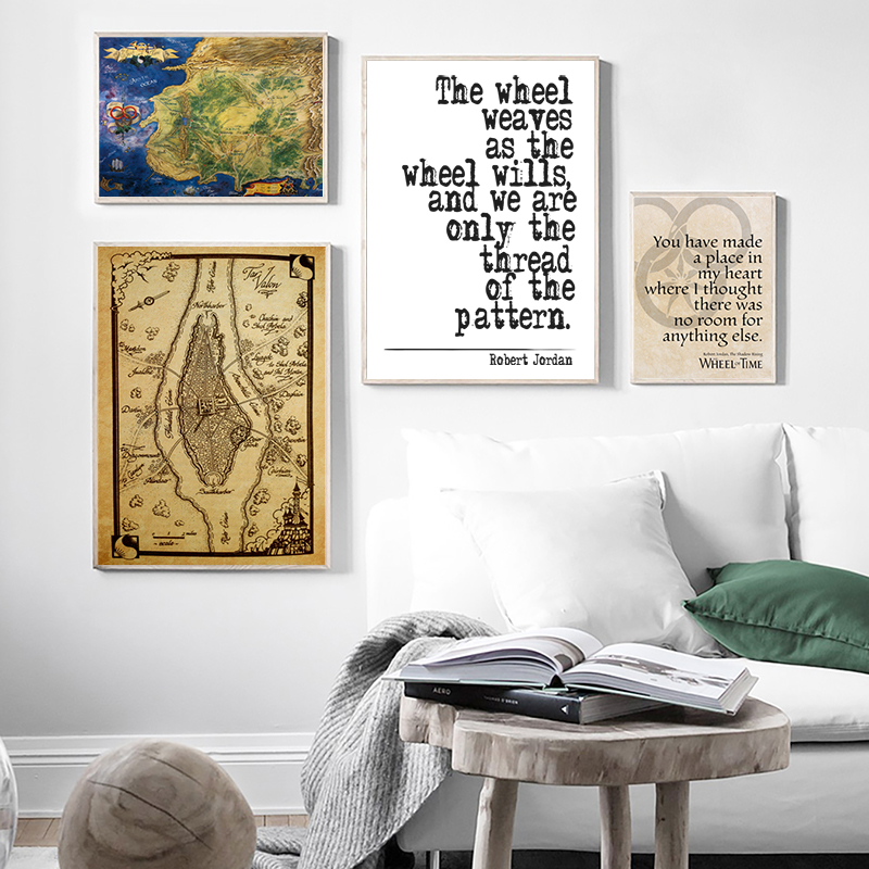 Custom Star Map - A roda do tempo mapa poster