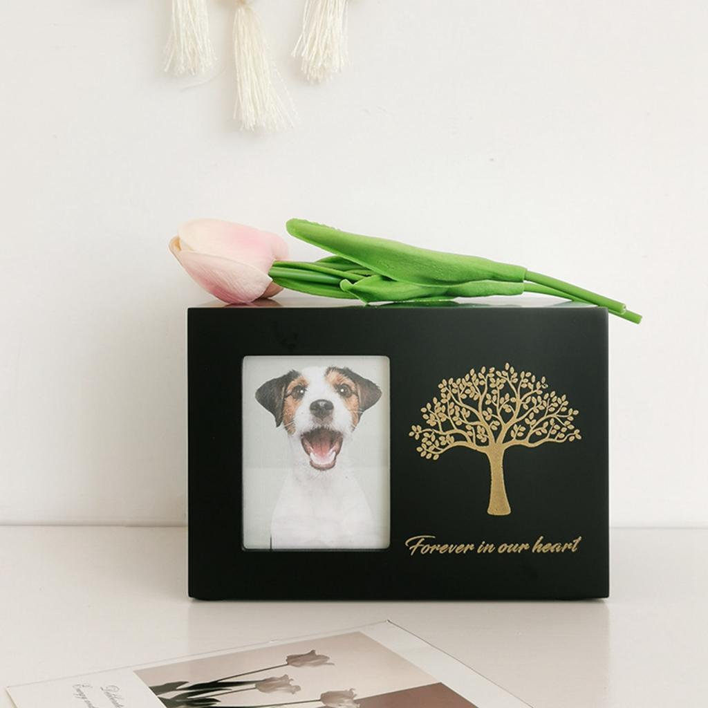 Engraved Wood Frame - Caixa De Lembragem De Cinzas De