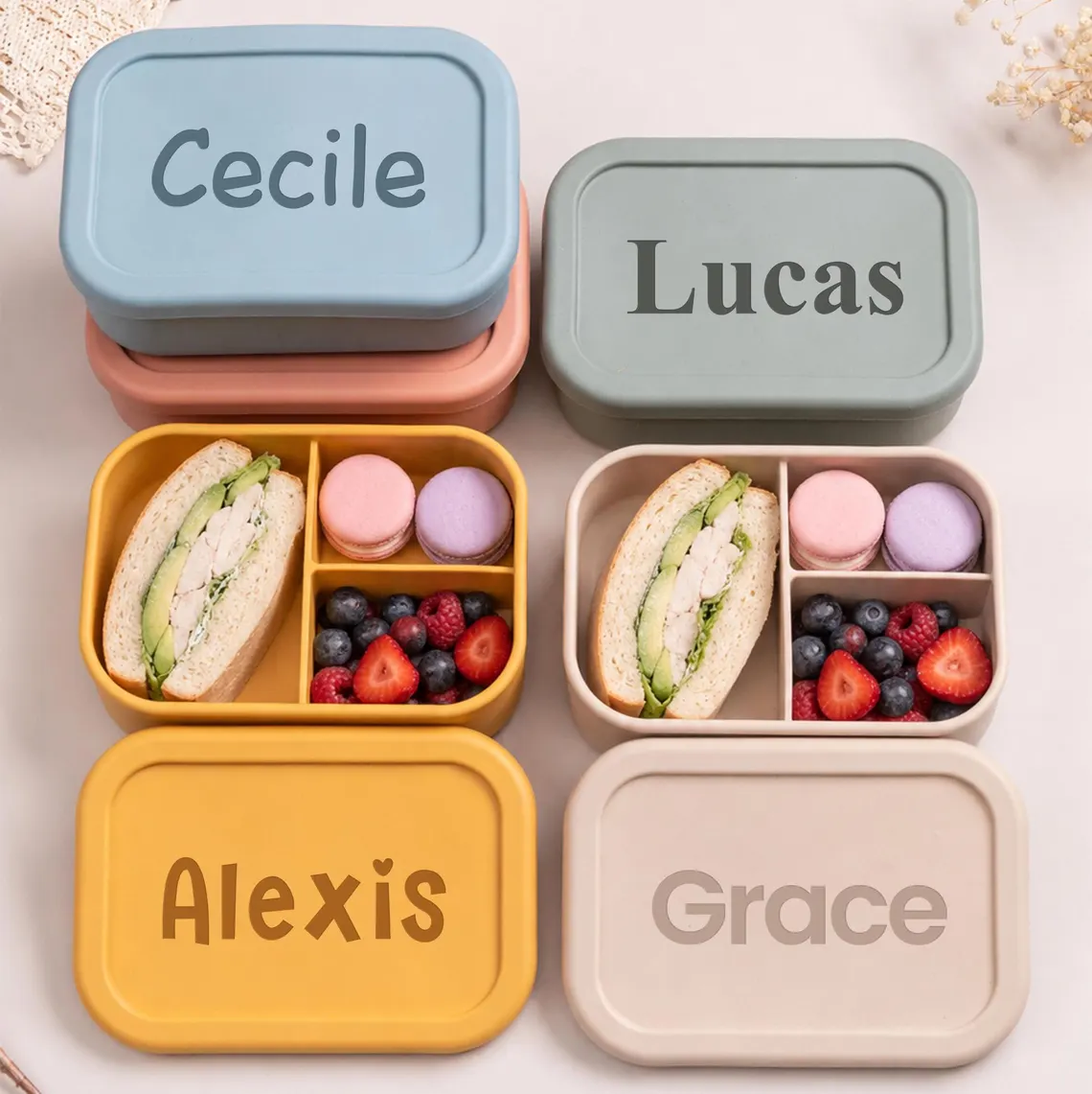 Personalized Name Box - Lancheira infantil personalizada com nome, lancheira