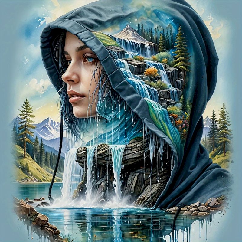 Photo Mosaic Print - SDOYUNO Diy 5d Fantasia Mulheres Diamante