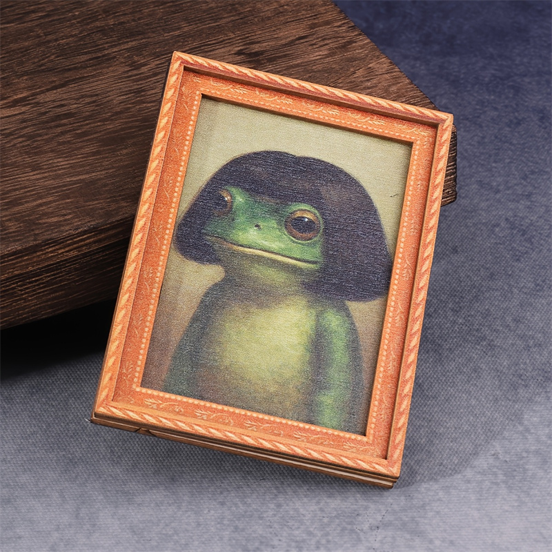 Engraved Wood Frame - Mini Porta-Retrato de Madeira com Ímã