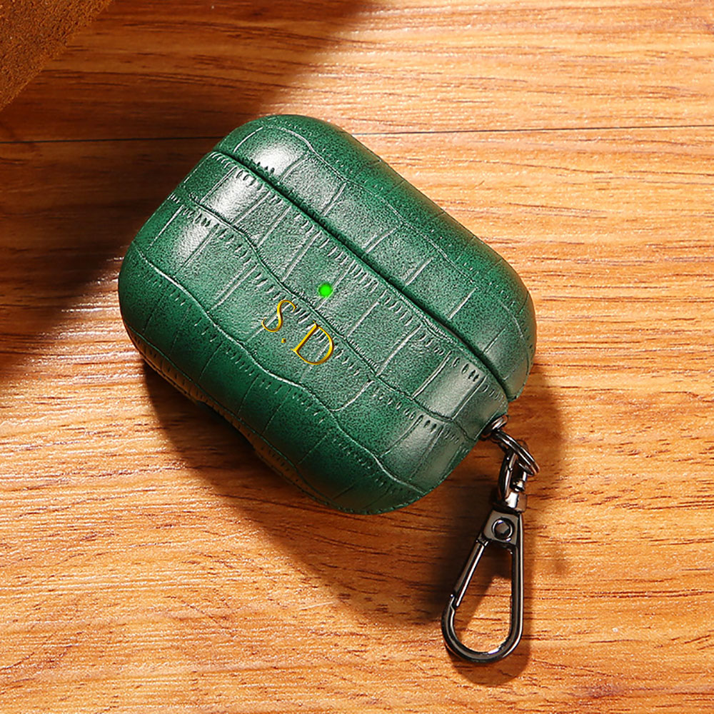 Para airpods 1 2 3 4 pro 2 lux - Monogram Keychain Leather avaliação e preço