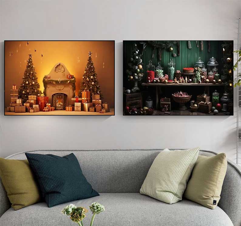 Pôsteres grandes de Natal sem  - Family Tree Print avaliação e preço