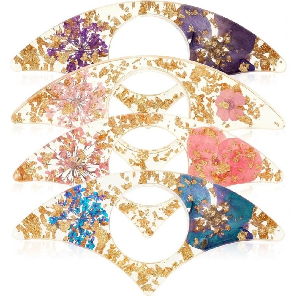 4 pçs presente flor seca resin - Dried Flower Bookmark avaliação e preço