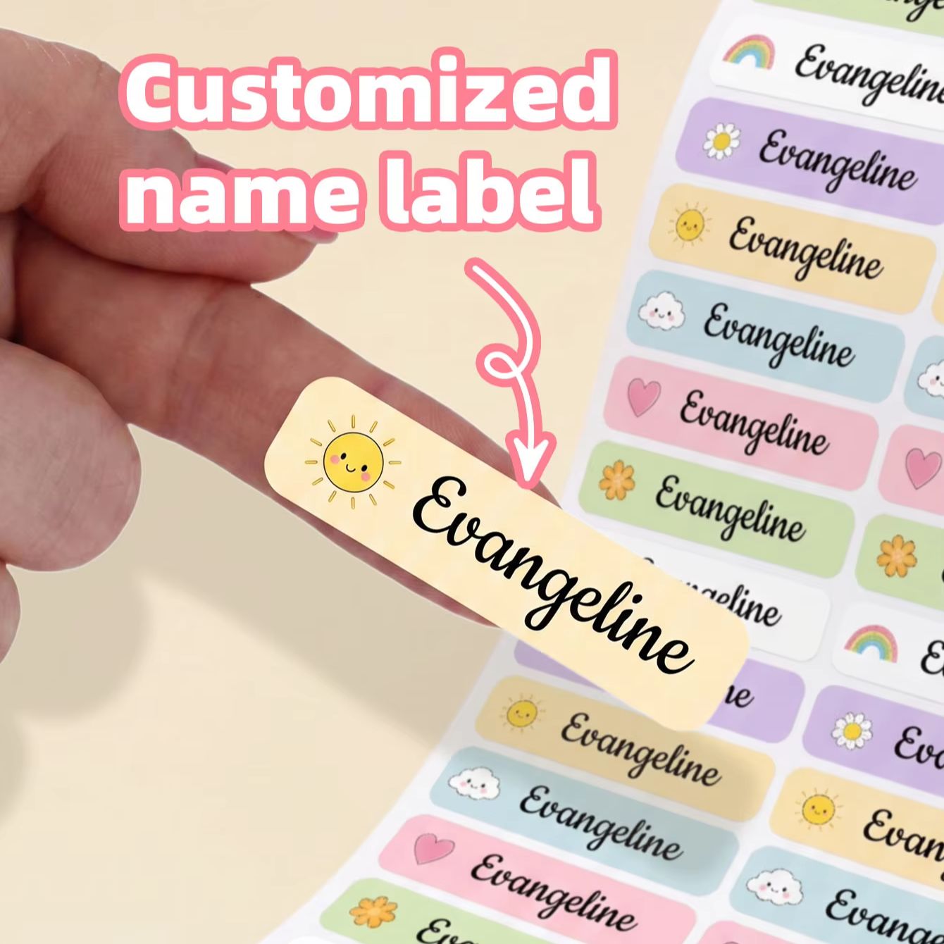 1-220PCS Adesivos Personalizad - Personalized Name Box avaliação e preço