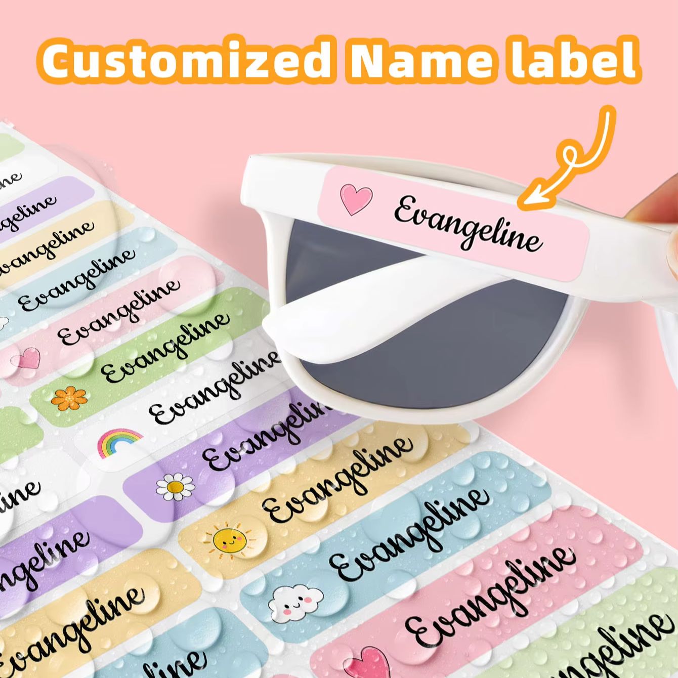 1-220PCS Adesivos Personalizad - Personalized Name Box avaliação e preço