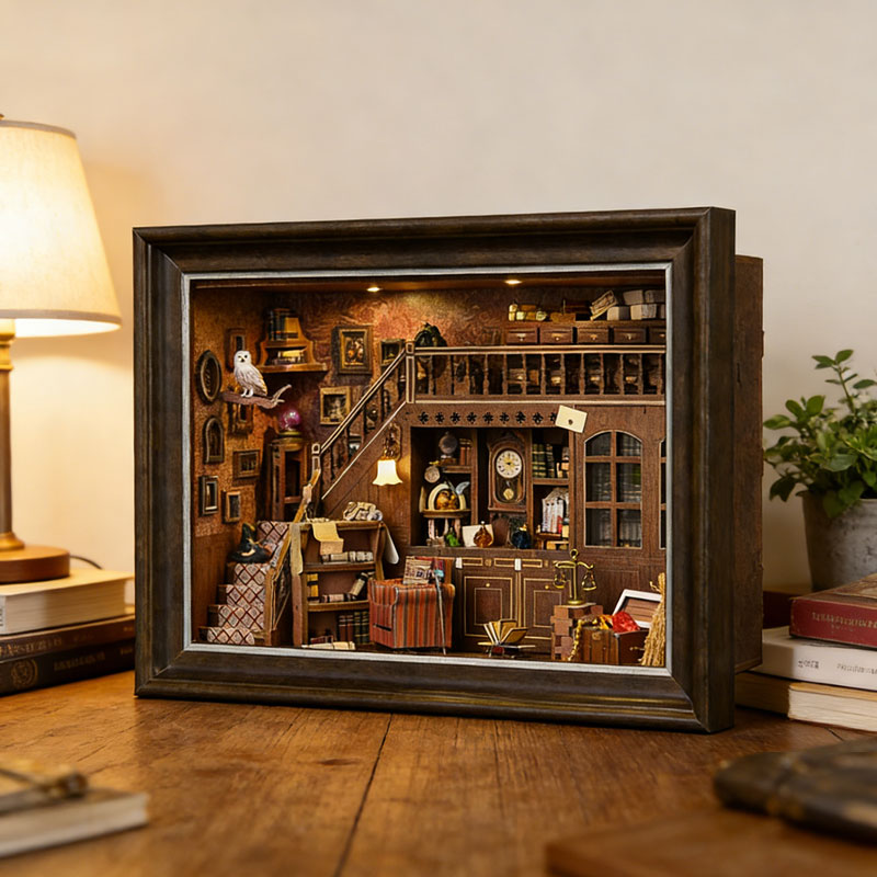 Kit DIY de Mini Casa de Boneca - Engraved Wood Frame avaliação e preço