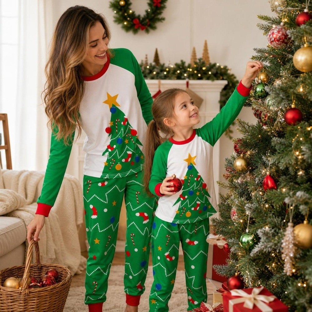 Conjunto de pijamas de Natal d - Family Tree Print avaliação e preço