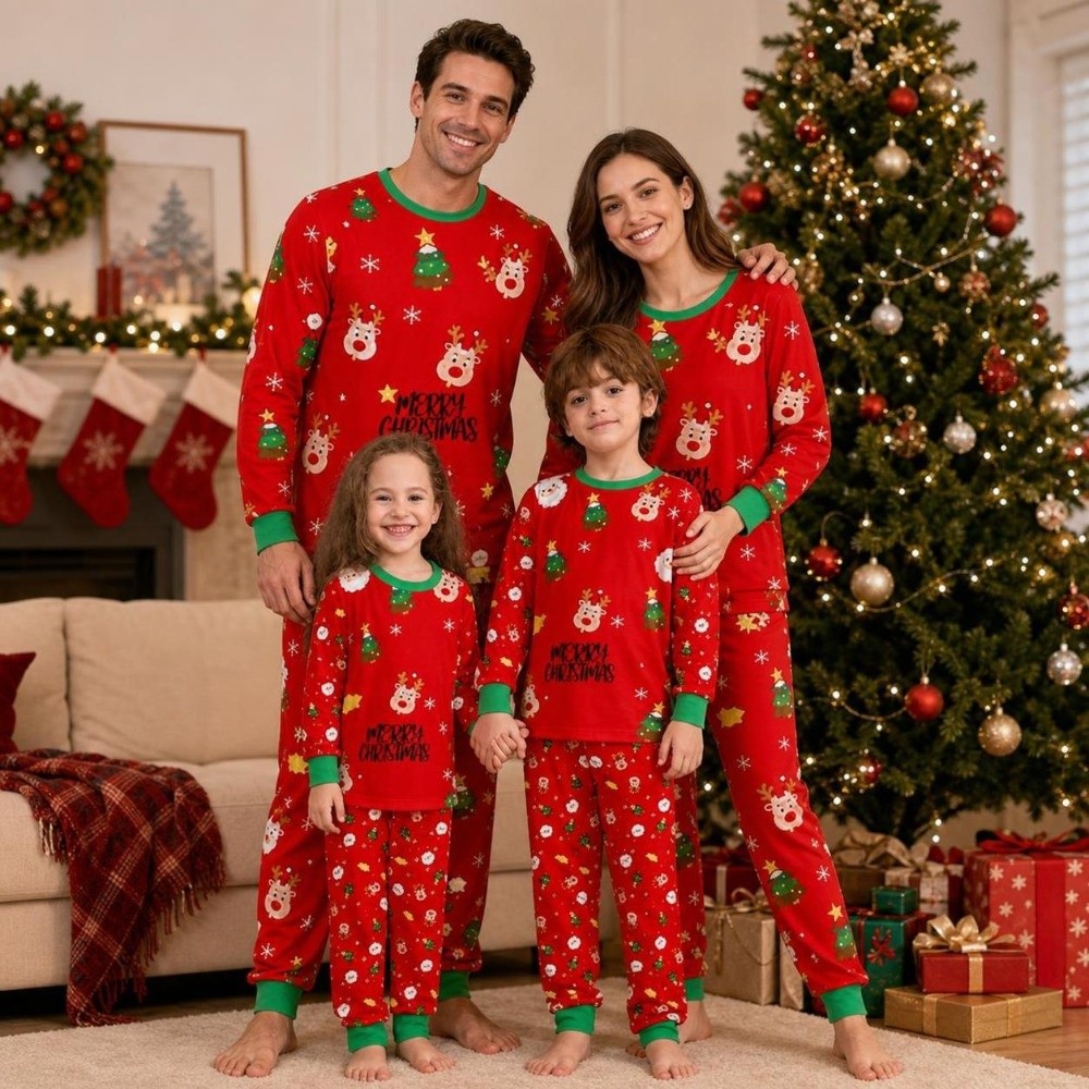 Conjunto de Pijamas de Natal d - Family Tree Print avaliação e preço