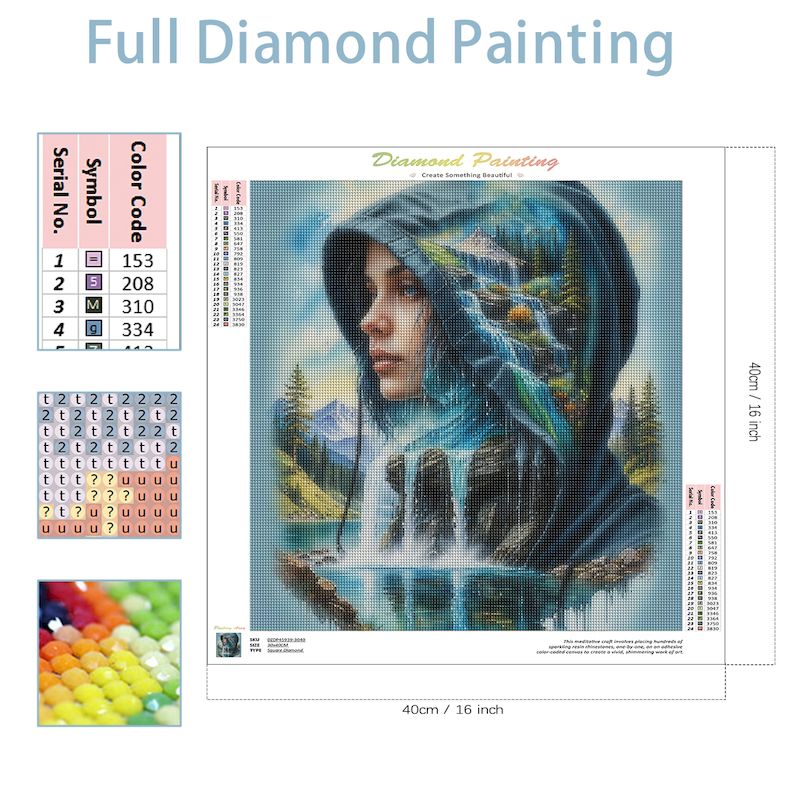 SDOYUNO Diy 5d Fantasia Mulher - Photo Mosaic Print avaliação e preço